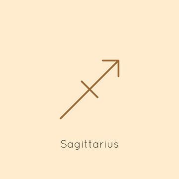 Sagittarius Zodiac sign Icon in a Minimal Linear Style. Vector Horoscope Symbol for Astrology, Calendar, Tattoo, t-shirt print #AD , #AD, #Minimal, #Linear, #Style, #Icon, #Sagittarius Calendar Tattoo, Sagittarius Symbol, Astrology Calendar, Sagittarius Zodiac Sign, Tattoo T Shirt, Fonts Calligraphy, Sagittarius Zodiac, Art Fonts, Zodiac Sagittarius