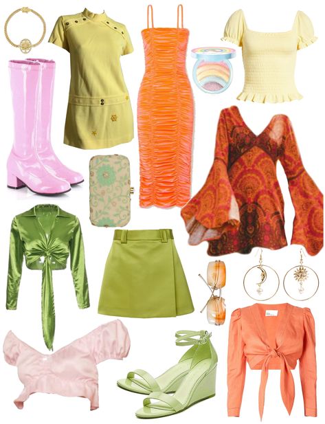 Stella Inspired Outfits Winx Club, Winx Fashion Outfit, Outfits Inspired By Winx Club, Winx Inspired Outfit Aesthetic, Stella Inspired Outfits, Winx Outfit Ideas, Winx Club Clothes, Winx Club Stella Outfit, Winx Stella Outfits