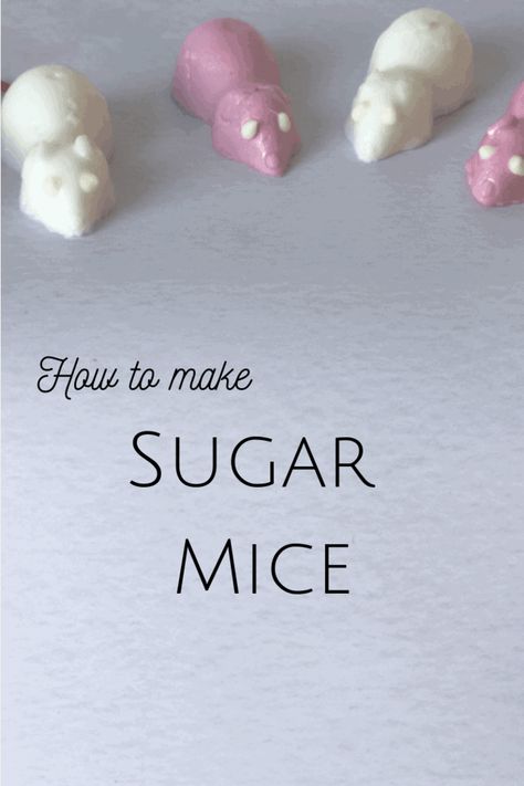 How to make sugar mice! These super cute little guys are easy to make and guaranteed to remind you of your childhood! #sweettreats #sugarmice #DIYsweets #childhoodmemories Mouse Recipes, Sugar Mice, White Chocolate Icing, Truffle Recipes, Cute Christmas Cookies, Orange Food Coloring, Modelling Chocolate, Chinese New Year Crafts, Hot Chocolate Marshmallows