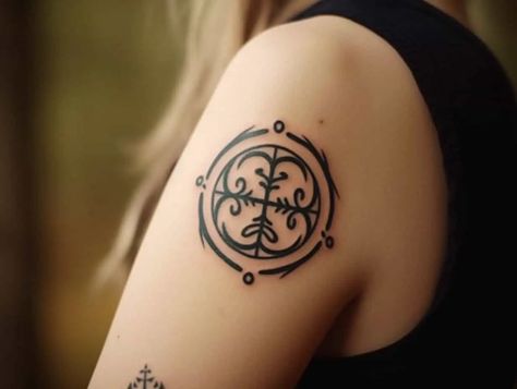 Finnish Tattoo Ideas, Finnish Tattoo, Tattoo Ideas Traditional, Swedish Tattoo, Unique Tattoo Ideas, Ancient Tattoo, Messy Bob Hairstyles, Mythology Tattoos, Step By Step Hairstyles