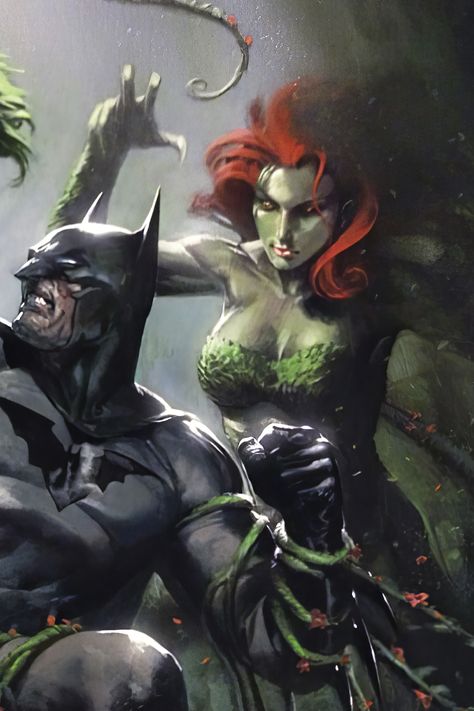 #PoisonIvy #Batman #Wallpapers Dell Otto, Dc Poison Ivy, Poison Ivy Dc Comics, Poison Ivy Batman, The Bat Man, Bob Kane, Dc Comics Wallpaper, Red Mask, Batman Artwork