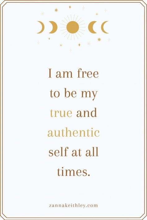 I Am Free Affirmation, Be Your Authentic Self Quotes, Authentic Self Affirmations, Affirmations For Socializing, I Am Authentic, Authenticity Affirmations, Social Butterfly Affirmations, Social Affirmations, Self Compassion Affirmations