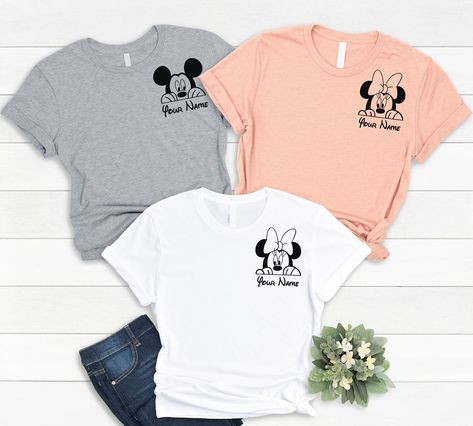 First Family Disney Trip Shirts, Disney T Shirt Ideas, Disney Mom Shirts, Disney Diy Shirts, Family Shirts For Disney, Disney Shirt Ideas, Disney Matching Shirts, Disneyland Family Shirts, Personalized Disney Shirts