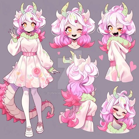 Dragon Vtuber Model, Dragon Vtuber, Oc Adopts, Vtuber Model, Adopt Idea, Sweet Drawings, Mega Pokemon, Chibi Drawings, Female Character Design