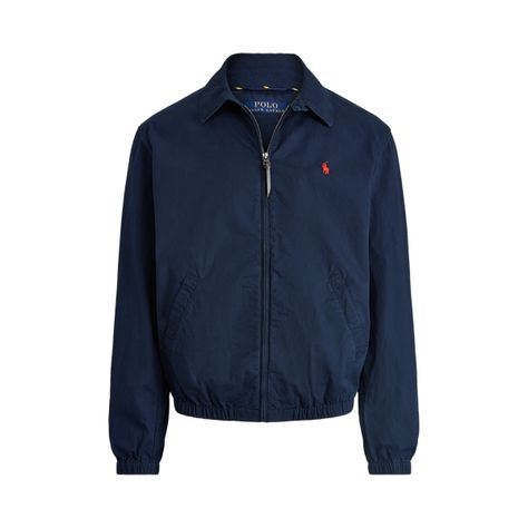 This reissue of the classic Bayport is made with peached cotton poplin and washed for added softness. Ralph Lauren Jacket, Polo Classic, Canvas Jacket, Vintage Windbreaker, Summer Jacket, American Shirts, Cotton Jacket, Ralph Lauren Men, Lightweight Jacket