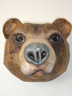 Animal Head Decor, Paper Mache Mask, Paper Mache Animals, Mache Art, Paper Mache Sculpture, Paper Mache Art, Paper Mache Crafts, Faux Taxidermy, Elementary Art Projects