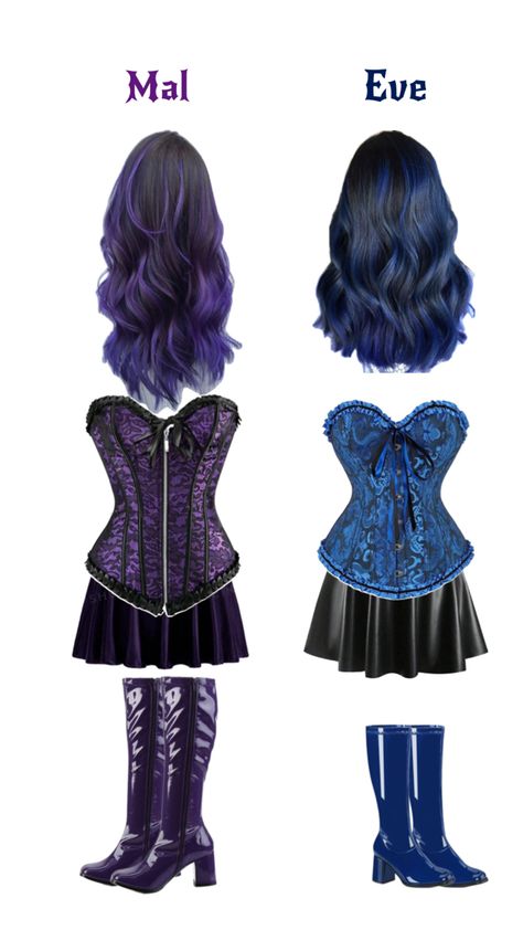 Mal Halloween Costume, Mal Descendants Costume, Mal Costume, Descendants Costumes, Mal Descendants, Princess Outfits, Descendants, Halloween Outfits, Halloween Costumes