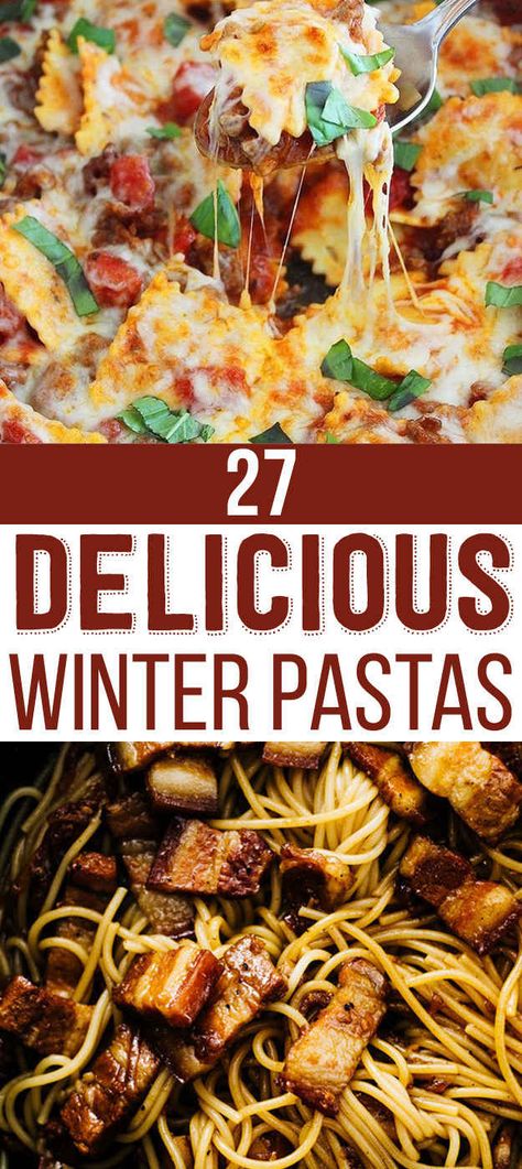 27 Pasta Recipes To Help You Survive The Winter Winter Pasta, Tasty Pasta, God Mat, Survival Food, Winter Food, Fajitas, I Love Food, Pasta Dishes, Pasta Recipes