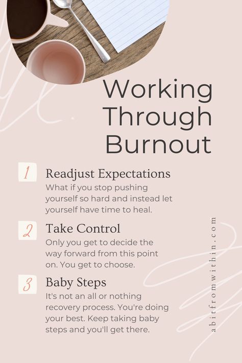 Three ways you can start to feel better after feeling burnt out for so long. Everyone wants an overnight solution with burnout, but it's going to take time. Readjust your expectations, take control, and remember that all progress happens in steps, even baby steps. What To Do When You Feel Burnt Out, Feeling Burnt Out Quotes, Burnt Out Quotes, Burnt Out, Burnout Quotes, Burnout Recovery, Feeling Burnt Out, Wellness Resources, Healthy Work