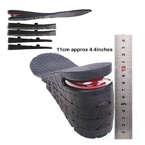 Kalevel® Height Increase Insoles 11cm 4.4 Inches Adjustable Breathable Insoles Height Increasing Insoles Elevator Inserts Increased Insoles Shoe Lifts Invisible Elevator Insoles for Men Women (Black) Shoe Lifts, Height Insoles, Health Awareness Months, Black Health, Height Increase, Occupational Health And Safety, Foot Health, Shoe Insoles, Cool Inventions