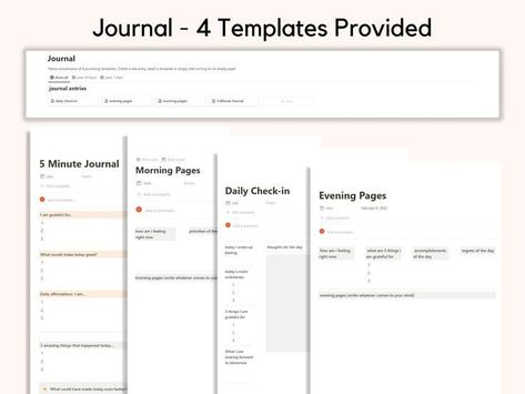 simple notion template Notion Journal Template, Notion Journal, Simple Journaling, 5 Minutes Journal, Study Sessions Planner, Gratitude Reflection, Study Planner Free, 5 Minute Journal, Best Weekly Planner