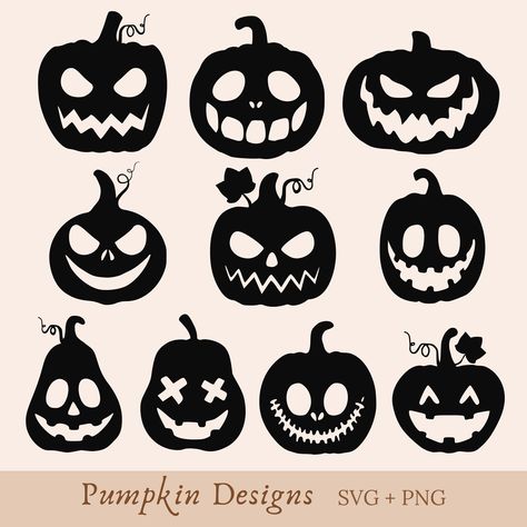 Jack O Lantern Silhouette, Jackolantern Silhouette, Pumpkin Etching, Halloween Parfaits, Pumpkin Pottery, Pumpkin Face Svg, Pumpkin Silhouette, Scary Pumpkin Faces, Halloween Cricut