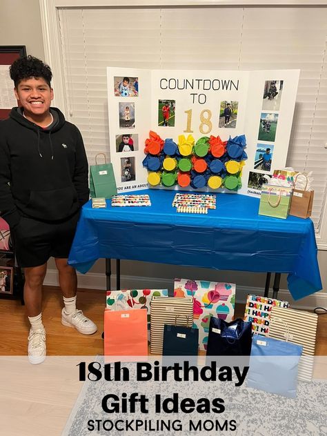 Party Theme 18th Birthday, 18yh Birthday Gift Ideas, 18th Birthday Guy Party Ideas, Easy 18th Birthday Ideas, 18th Birthday Party Bags, 18th Birthday Gift Wrapping Ideas, Sons 19th Birthday Ideas, Sons 18th Birthday Gift Ideas, Male 18th Birthday Gift Ideas