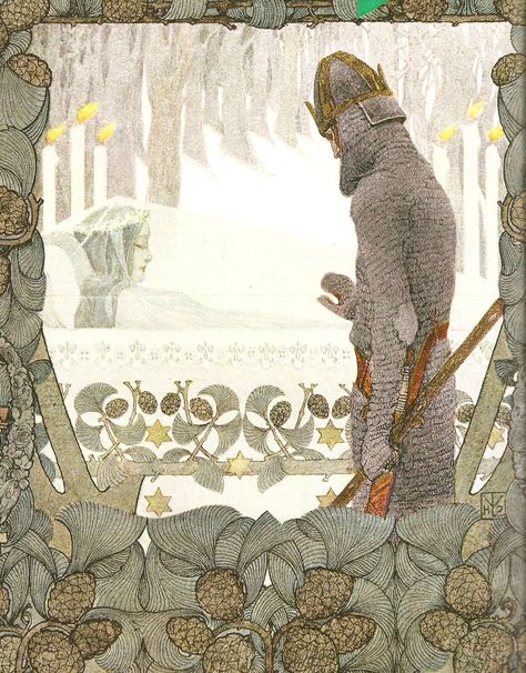 Snow White by Heinrich Lefler and Joseph Urban (1905) Fairy Tale Illustration, Fairytale Illustration, Fairytale Art, Art And Illustration, Art And Craft, Childrens Illustrations, Children's Book Illustration, Grimm, Children Illustration