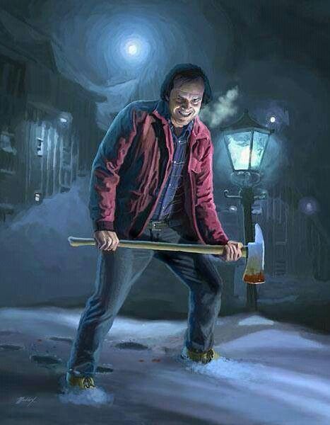 Jack Nicholson as Jack Torrance in The Shining Stephen King It, Horror Vintage, Horror Movie Icons, Horror Artwork, Horror Movie Art, Horror Icons, Horror Show, Scary Movie, Horror Movie Posters