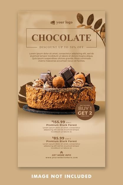 Chocolate cake social media instagram st... | Premium Psd #Freepik #psd Cake Poster Design Ideas, Cake Brochure, Menu Cake, Product Posters, Cake Poster, Restaurant Promotions, Chocolate Logo, Instagram Stories Template, Fast Food Menu