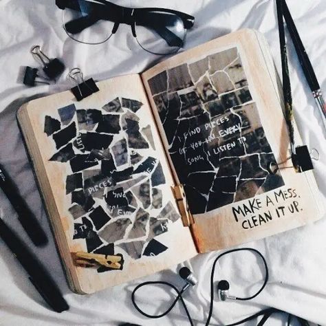 Wreck This Journal Cover, 심플한 그림, Diy Buch, Album Journal, Art Journal Cover, Album Foto, Bullet Journal Aesthetic, Wreck This Journal, Hemma Diy