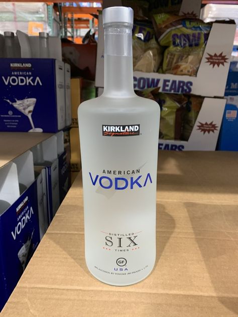 OK. I knew this stuff was pretty inexpensive, but I had to do a double take when I actually saw the price. It's $12.99. Let me repeat that. It's $12.99. I've had this Vodka plenty of times & I personally can't tell the difference when it's mixed with a Vodka Soda (personal favorite) or a screwdriver.   #costco #glutenfree #kirkland #kirklandvodka #vodka Food Varieties, Vodka Soda, Alcohol Drinks, Scotch Whiskey, Alcohol Drink Recipes, Soju, In Case Of Emergency, Double Take, Grocery Lists