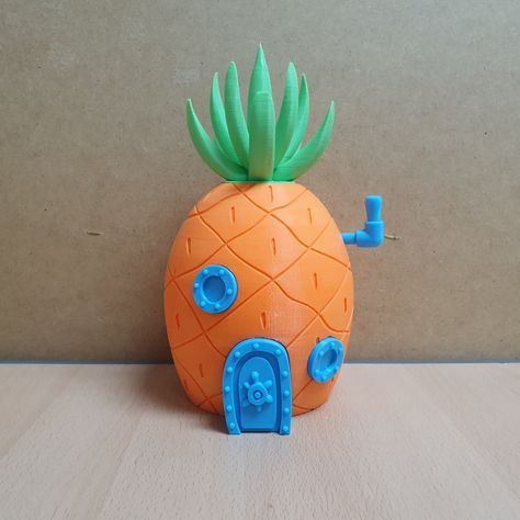 3D Printable Spongebob Pineapple House Coinbank             by mad_engineer