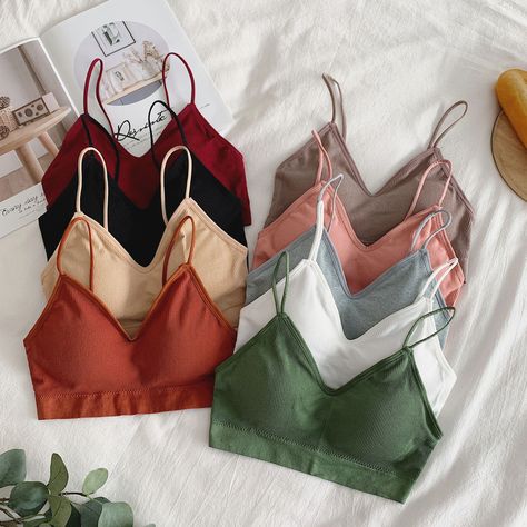 Windflower Plain Bralette | YesStyle Christmas Ideas For Teens, Unit Converter, Egirl Clothes, Mode Instagram, Cute Bras, Clothing Photography, Vibe Clothes, Cute Comfy Outfits, Girls Fashion Clothes