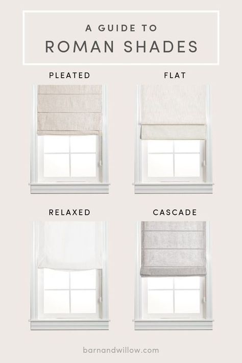 Roman Shades Living Room, Roman Curtains, Window Treatments Living Room, Blinds Design, Door Entrance, Farmhouse Front, Entrance Design, Bathroom Windows, Custom Drapes