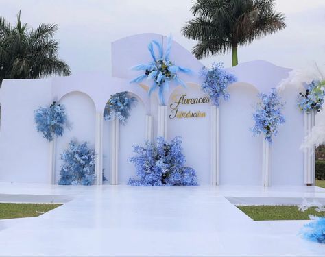 Event Entrance Design, Court Weddings, Event Entrance, Wedding Stage Backdrop, Wedding Background Decoration, Wedding Stage Design, Birthday Party Decorations Diy, Quinceanera Dresses Blue, Wedding Backdrop Design