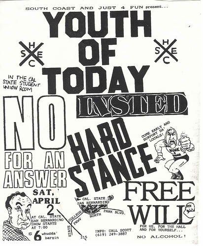 Youth of Today/Insted Vintage Band Posters, Youth Of Today, The Fury, Punk Poster, Crust Punk, Music Flyer, Rough Trade, Punk Art, Hardcore Punk