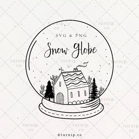 Winter Monogram, Monogram Border, House Doodle, Snow Globe Christmas, Christmas Globes, Wreath Illustration, Wreath Svg, Wreath Drawing, Christmas Border