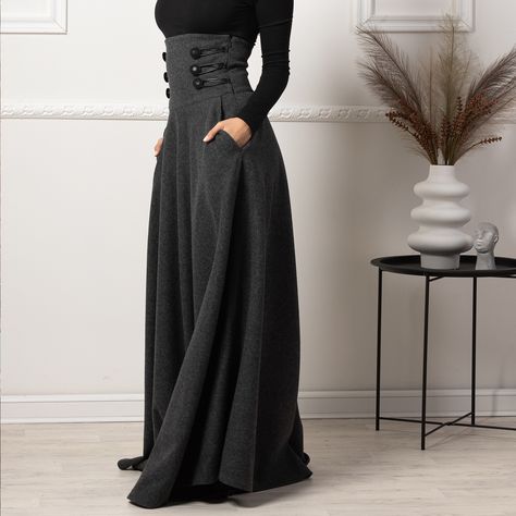 Long skirt winter outfit