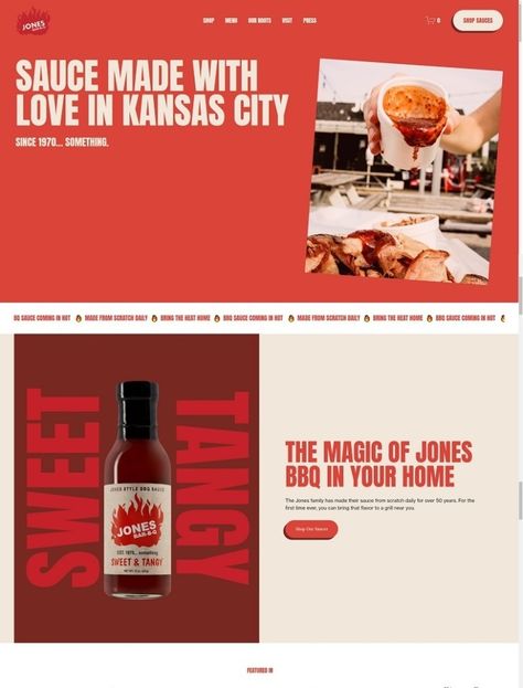 eCommerce Website Design: Gallery & Tech Inspiration with 3000+ Shops Recipe Sauce, Tech Inspiration, Bar B Q, Ecommerce Template, Online Fonts, Ecommerce Website Design, Secret Recipe, Design Gallery, Inbound Marketing