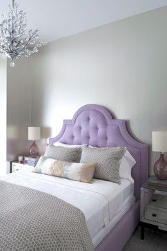 Purple Headboard, Lavender Bedroom, Mattress Room, Luxury Room, Transitional Bedroom, Teen Girl Bedroom, Bedroom Color Schemes, Country Bedroom