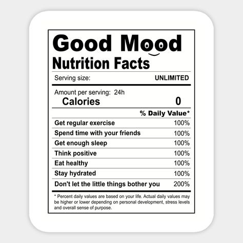 Funny Nutrition Facts Label, Funny Nutrition Quotes, Nutrition Facts Design Cute, Nutrition Label Design, Nutritionist Sticker, Nutrition Stickers, Bottle Sticker Design, Healthy Stickers, Ingredients Design