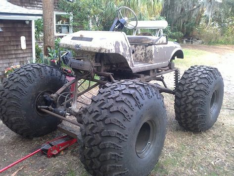 Lifted Golf Carts, Offroad Cars, Go Kart Plans, Gas Golf Carts, Mini Jeep, Golf Club Grips, Big Toys, Custom Golf Carts, Golf Trolley