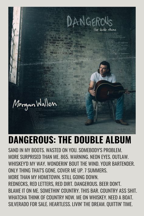 Morgan Wallen Album Cover Poster, Morgan Wallen Album Cover, Country Album Covers, Lyric Backgrounds, Minimal Music, Y2k Room, Minimalist Music, Picture Board, Country Wall Decor