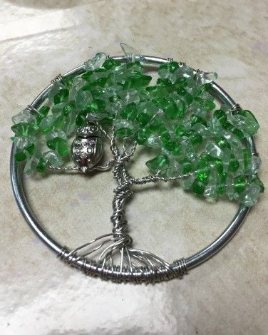 Tree Of Life Jewelry Tutorial, Tree Of Life Beads And Wire, Wire Pendant Tutorial, Tree Of Life Diy, Beaded Tree Of Life, Steampunk Tree, Tree Of Life Crafts, Rose Cuttings, Macrame Plant Hanger Tutorial