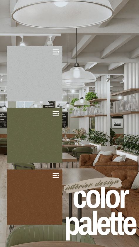 New color palette por coffee shop interior design Coffee Shop Mood Board, Coffee Shop Color Palette, December Color Palette, Coffee Shop Interior, Color Palette Interior Design, Coffee Shop Interior Design, Coffee Truck, Color Pallete, Interior Design Color