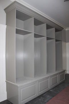 Entryway Lockers Design Ideas, Pictures, Remodel and Decor Lockers Ideas For Home, Entryway Lockers, Lockers Design, Entry Way Lockers, Mudroom Locker, Mudroom Cubbies, Cubbies Mudroom, Garage Mudroom, Mudroom Cabinets