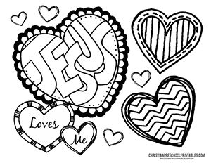 Sunday School Valentines, Crafts Classroom, Church Valentines, Jesus Coloring Pages, Christian Preschool, Sunday School Coloring Pages, Sunday School Classroom, Christian Valentines, Valentine Coloring Pages