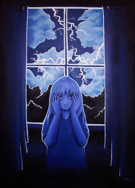 Astraphobia Art, Irrational Fear, Thunder And Lightning, Mental Health Support, Signs And Symptoms, The Fear, Mental Wellness, Drawing Reference, Art Inspo