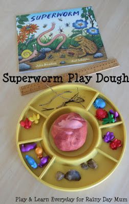 Superworm Play Dough Fun Minibeasts Eyfs, Woodland Activities, Learn Everyday, Preschool Play, Julia Donaldson, Playdough Activities, Story Activities, Play And Learn, Author Studies