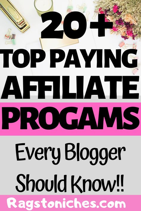 Looking for the best affiliate programs and affiliate marketing for beginners, affiliate marketing tips and more?  Check out these 20+ best high paying affiliate programs with recurring commissions and high payouts! #affiliatemarketing #makemoneyonline #makemoneyblogging #workfromhome #affiliatemarketingtips #affiliatemarketingprograms Best Affiliate Programs, Affiliate Marketing Tips, Affiliate Marketing For Beginners, Wealthy Affiliate, Learn Affiliate Marketing, Etsy Promotion, Affiliate Marketing Training, Marketing For Beginners, Affiliate Marketing Course