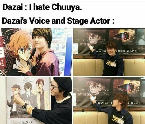 Bungou Stray Dogs Characters, Film Anime, Dazai Bungou Stray Dogs, Stage Actor, Anime Jokes, Anime Meme, Bongou Stray Dogs, Stray Dogs Anime, Voice Actor