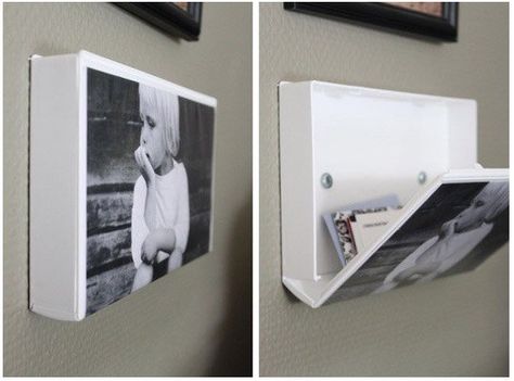 A use for old VHS tape storage boxes -- photo frame and secret stash! Vhs Tape Case, Vhs Crafts, Cool Picture Frames, Cadre Photo Diy, Tape Projects, Photo Tag, Diy Photo Frames, Diy Picture Frames, Cases Diy