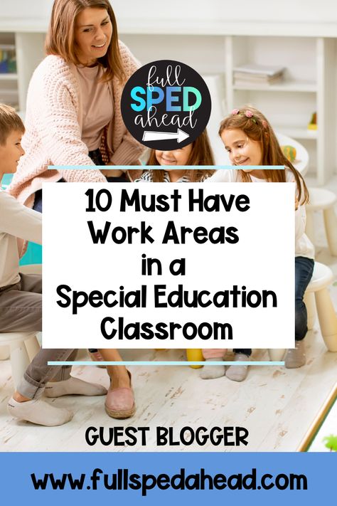 Create an optimal learning environment in your special education classroom with our 10 must-have work areas! Explore our blog post to discover essential spaces like sensory corners, quiet zones, and independent work stations. Save this Pin and transform your classroom into a functional and inclusive learning space. #SpecialEducationClassroom #WorkAreas Independent Work Stations, Functional Life Skills, Effective Classroom Management, Classroom Management Techniques, Sped Classroom, Independent Activities, Teacher Support, Work Stations, Learning Support