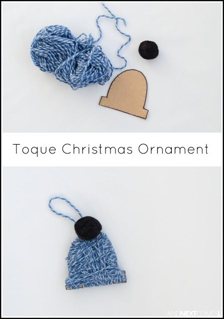 Easy yarn wrapped toque Christmas ornament craft for kids from And Next Comes L Ornaments With Yarn, Christmas Ornament For Kids, Themed Ornaments, Fun Educational Activities, Suncatcher Craft, Ornament Craft, Educational Activities For Kids, Winter Ideas, Seasonal Crafts