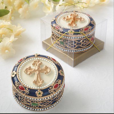 Astoria Grand Lindell Cross Rosary Trinket Decorative Box Cross Favors, Memorial Favors, Rosary Boxes, Cross Rosary, Confirmation Invitations, Cheap Favors, Communion Favors, Christening Favors, Wedding Favors Cheap