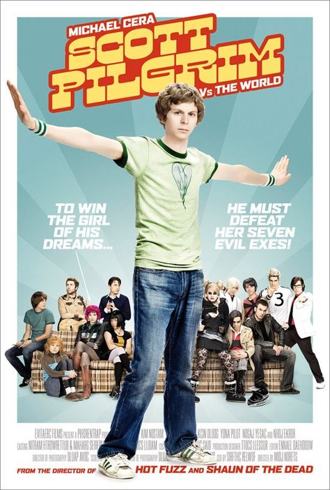 Scott Pilgrim Aesthetic Wallpaper, Scott Pilgrim Takes Off Poster, Scott Pilgrim Live Action, Scoot Pilgrim Vs The World, Scot Pilgrim Vs The World, Scott Pilgrim Poster, World Poster Design, Scott Pilgrim Movie, Bryan Lee O Malley