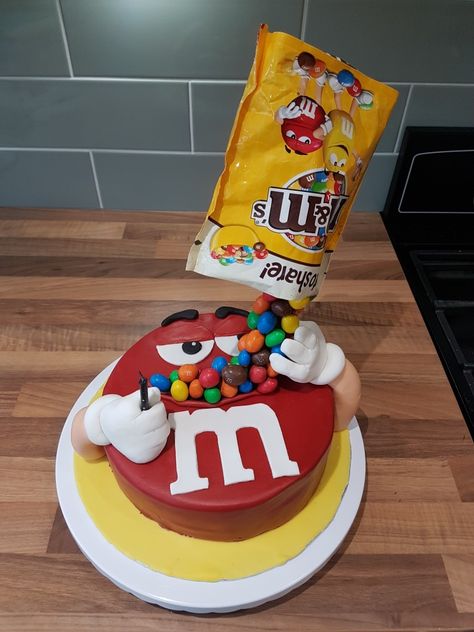 34 Birthday Cake For Women, 34th Birthday Cake, Chocolate Cake With Peanut Butter, Peanut Butter Buttercream, M&m Cake, M&m's Chocolate, Gravity Cake, Birthday Cakes For Teens, 30th Birthday Decorations