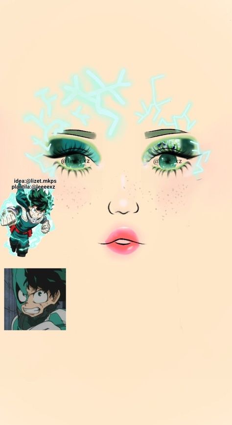 Anime Inspired Makeup Looks, Mha Makeup, Hero Makeup, Makeup Drawings, Makeup Anime, Halloween Makeup Clown, Holloween Makeup, Anime Cosplay Makeup, Makeup Drawing