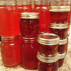 Crabapple-jalapeno jelly made by Leanne Kitagawa Crab Apple Jalapeno Jelly, Crabapple Pepper Jelly Recipe, Crab Apple Pepper Jelly, Plum Jalapeño Jelly, Crabapple Jalapeno Jelly Recipe, Crab Apple Hot Pepper Jelly, Apple Jalapeno Jelly Recipe, Crabapple Recipes, Crabapple Jelly Recipe